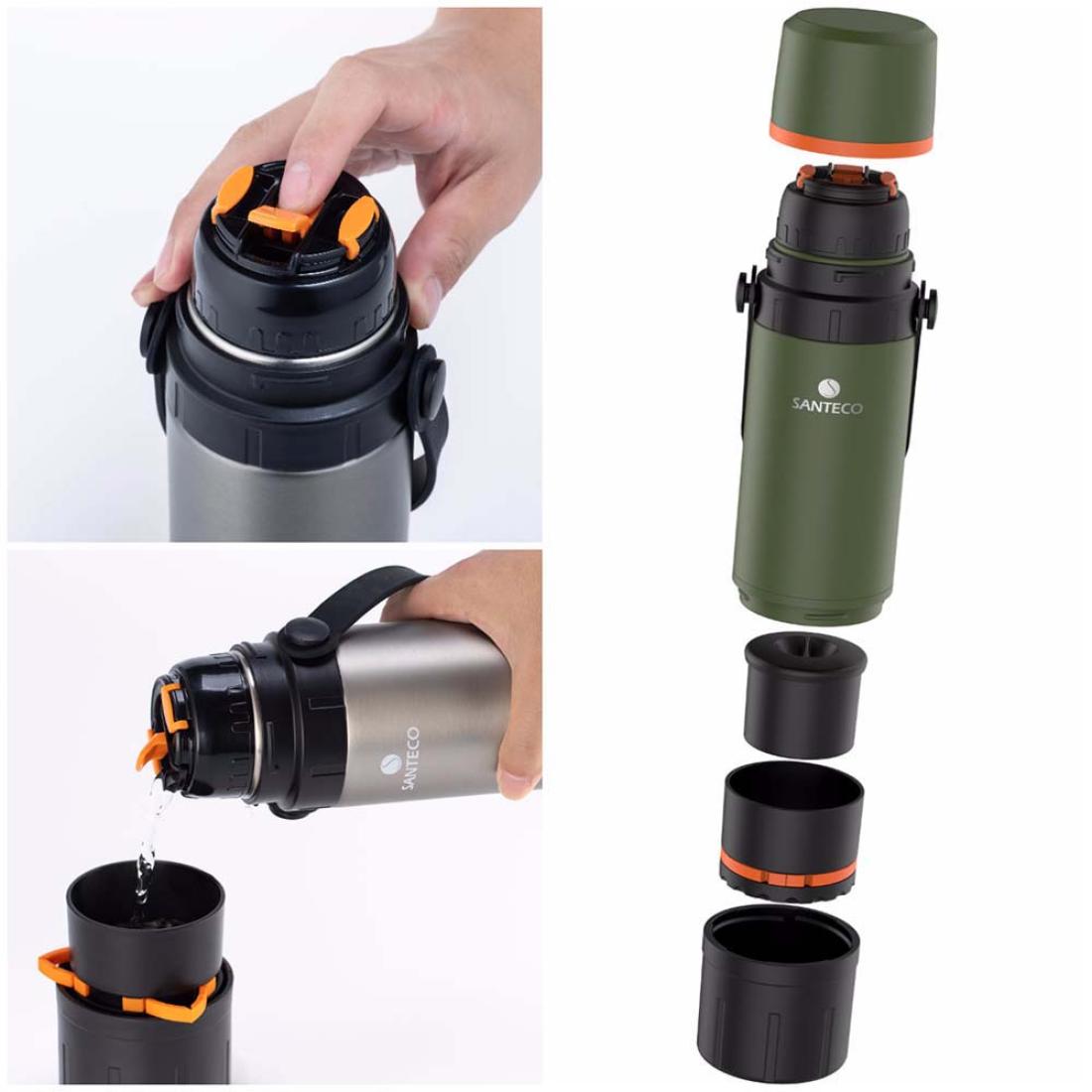 فلاسک دوجداره 650ml سانتکو مدل Kafe