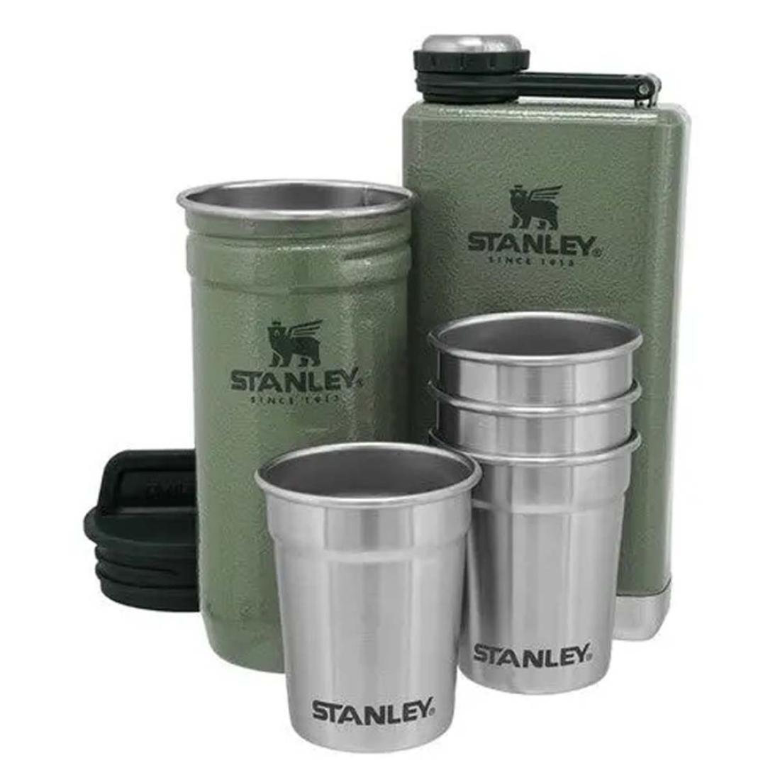ست شات گلس و فلاسک استنلی - shot glass and flask set