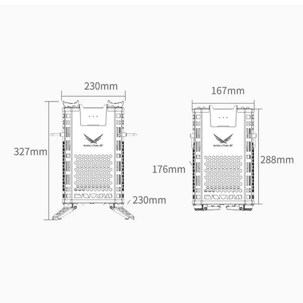 اجاق هیزمی کمپینگ اسنوهاک SN.Q15